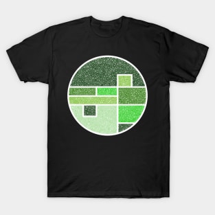 World Of Color Green Circle Design T-Shirt